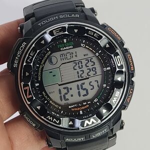 Casio Pro Trek Watch PRW-2500 Protrek Triple Sensor Tough Solar Watch Used